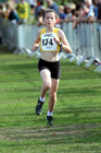 Erica Byram (Holmfirth Harriers), under-13 girls, Northern Cross Country Relay, Graves Park, Sheffield.